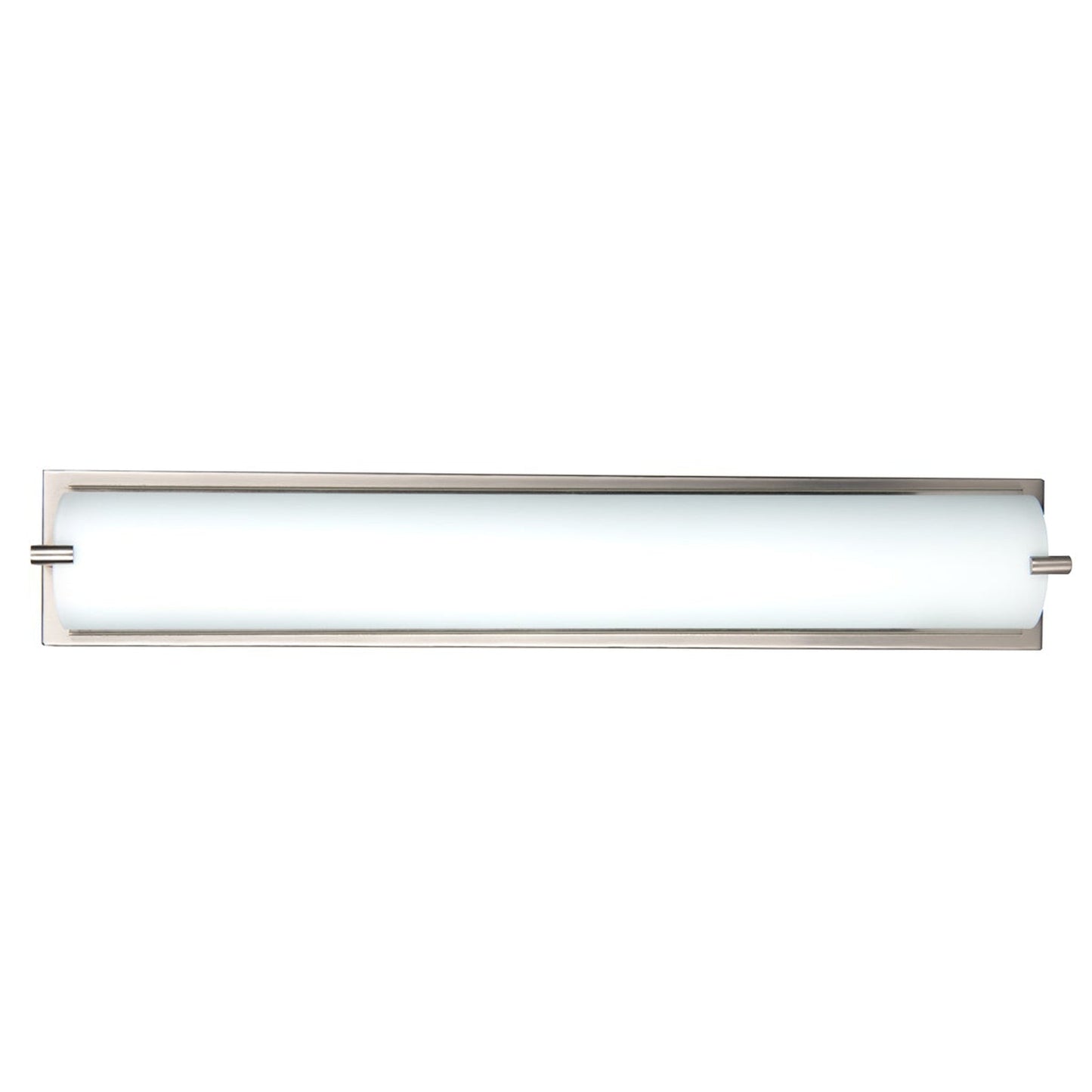 Norwell Lighting Alto 24" Brushed Nickel LED ADA Sconce With Matte Opal Glass Diffuser