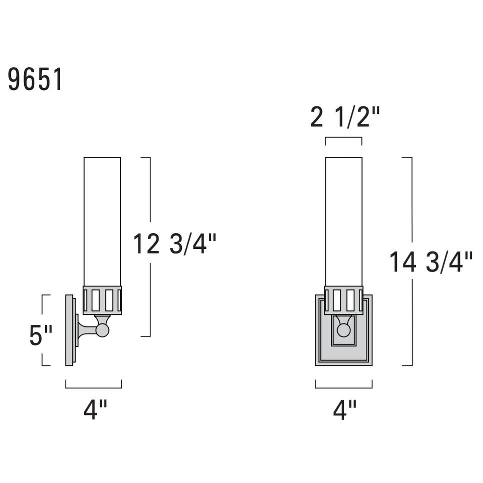 Norwell Lighting Astor 15" x 4" Brushed Nickel LED Vanity Wall Sconce With Shiny Opal Glass Diffuser