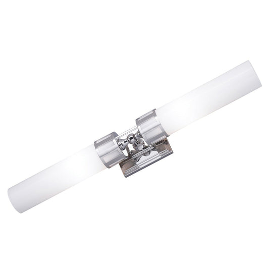 Norwell Lighting Astor 4" x 25" Chrome Horizontal/Vertical Vanity LED Sconce With Shiny Opal Glass Diffuser