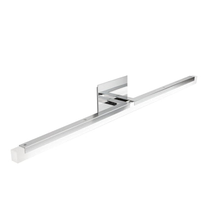 Norwell Lighting Double L 26" Linear Brushed Nickel Vanity Wall LED Sconce With Frosted Acrylic Diffuser