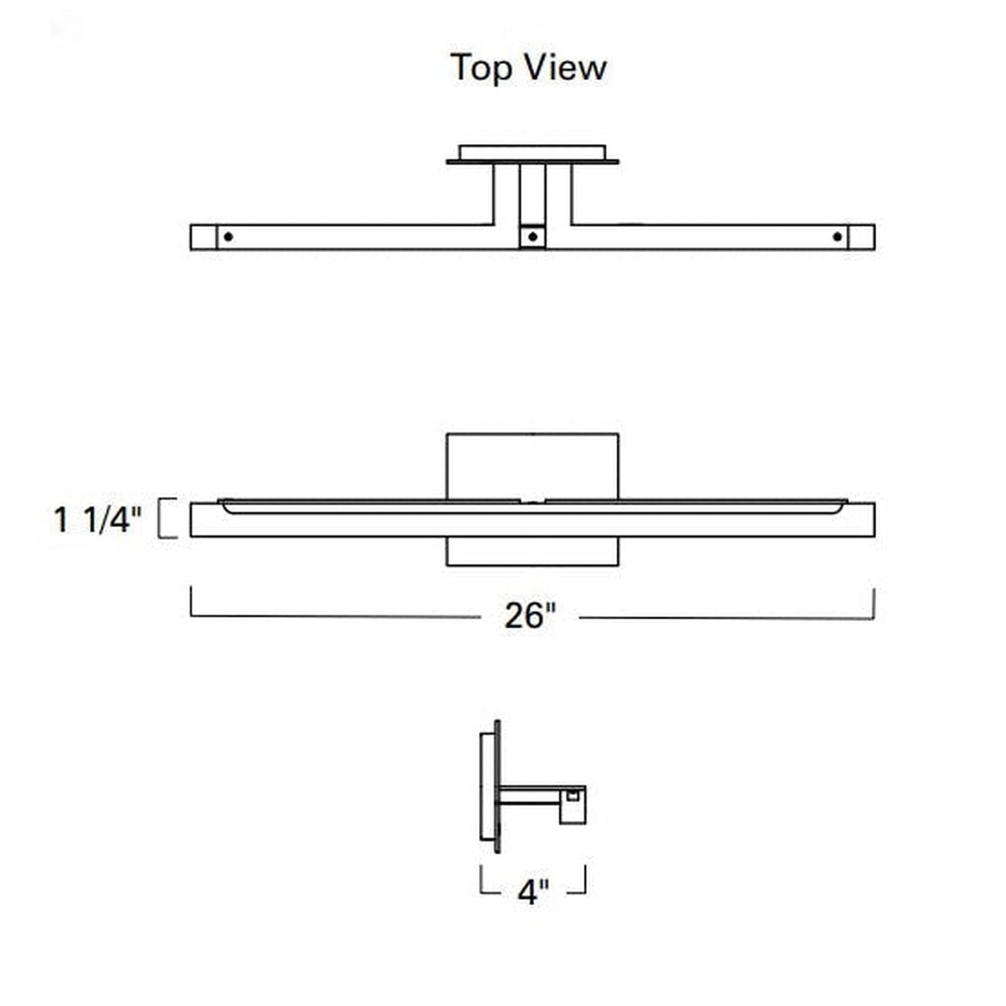 Norwell Lighting Double L 36" Linear Chrome Vanity Wall LED Sconce With Frosted Acrylic Diffuser