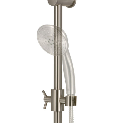 PULSE ShowerSpas Adjustable Slide Bar With Built-in Soap Dish Shower System Accessory in Brushed Nickel Finish