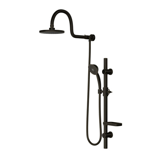 PULSE ShowerSpas AquaRain 2.5 GPM Shower System in Oil Rubbed Bronze Finish With Rain Shower Head and 5-Function Handheld Shower