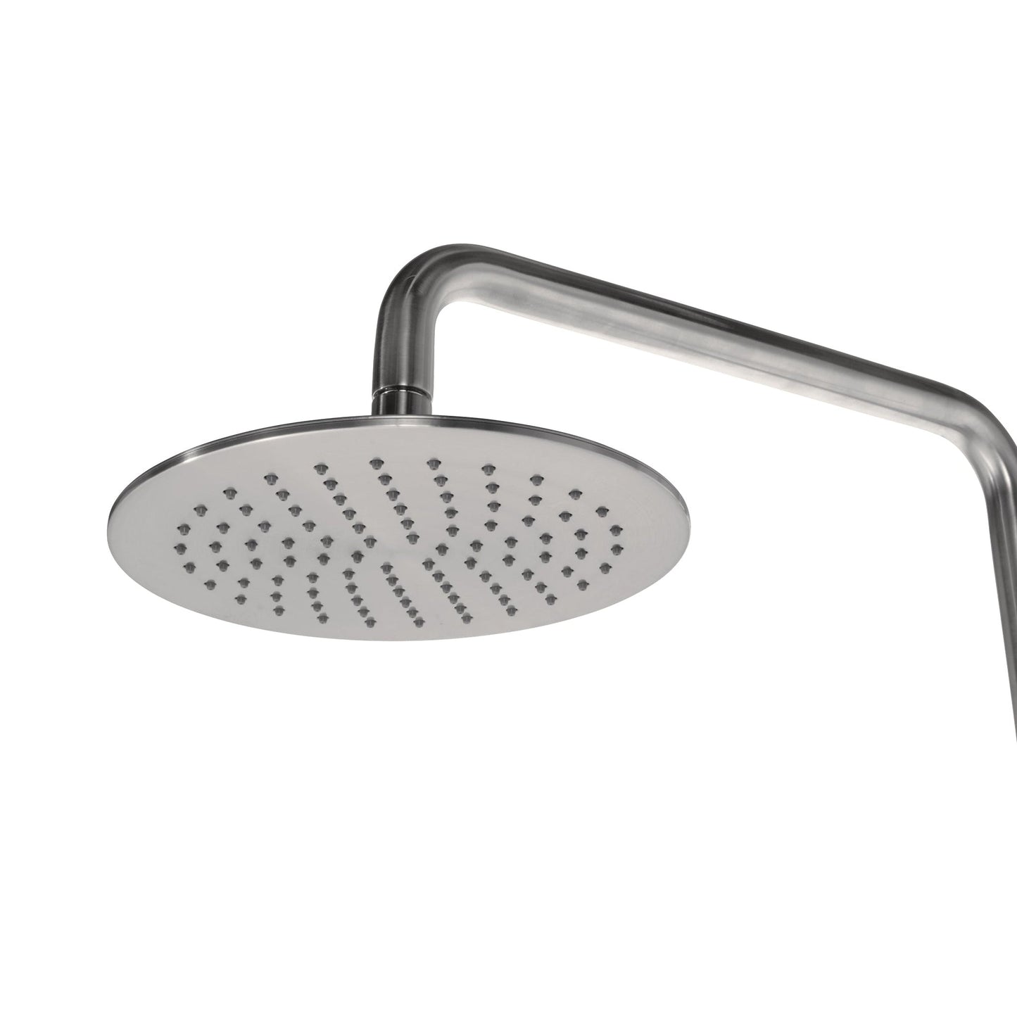 PULSE ShowerSpas Aquarius 1.8 GPM Shower System in Brushed Nickel Finish With Rain Shower Head and Single Function Hand Shower