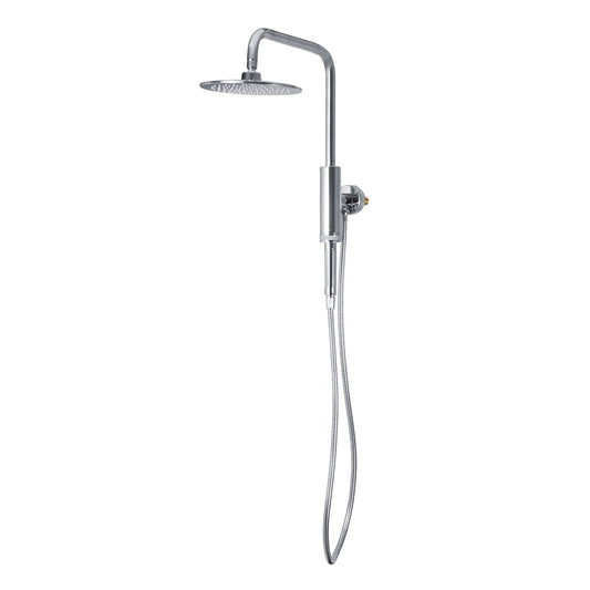 PULSE ShowerSpas Aquarius 1.8 GPM Shower System in Chrome Finish With Rain Shower Head and Single Function Hand Shower