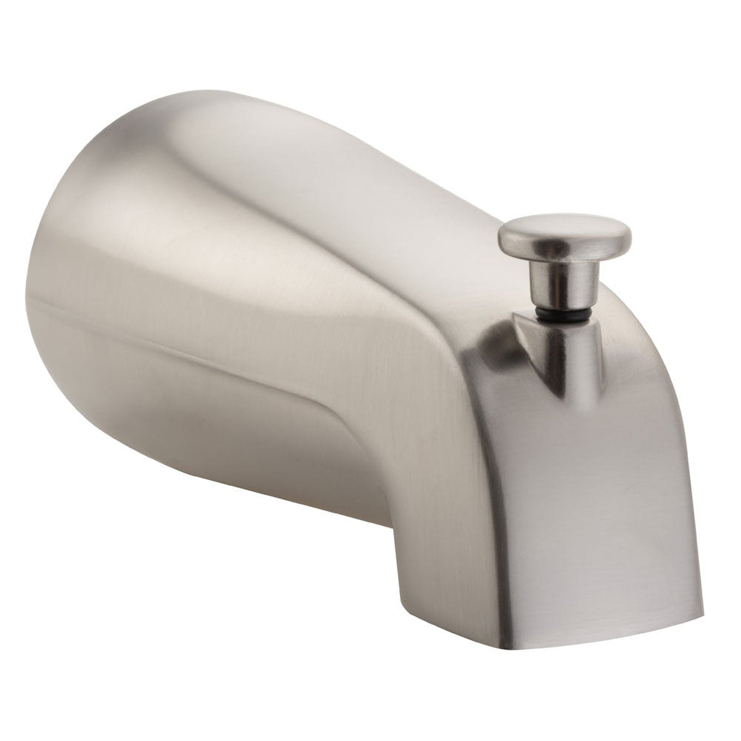 PULSE ShowerSpas Brass Material NPT Connection Tub Spout in Brushed Nickel Finish With Diverter