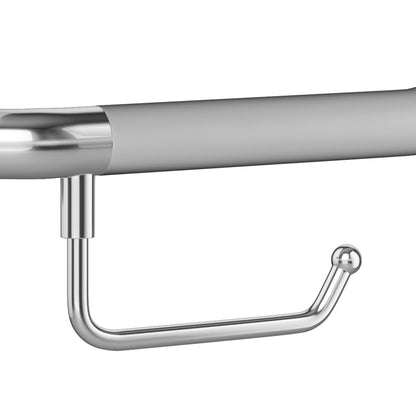 PULSE ShowerSpas Ergo Angle Bar in Polished Stainless Steel