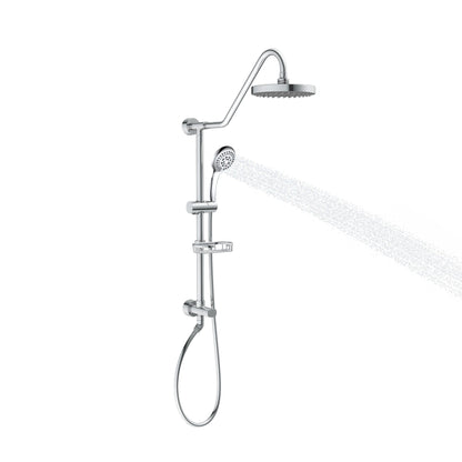 PULSE ShowerSpas Kauai III 2.5 GPM Rain Shower System in Chrome Finish With 5-Function Hand Shower