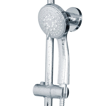 PULSE ShowerSpas Lanai 1.8 GPM Rain Shower System in Chrome Finish With 3-Power Spray Body Jet and 3-Function Hand Shower