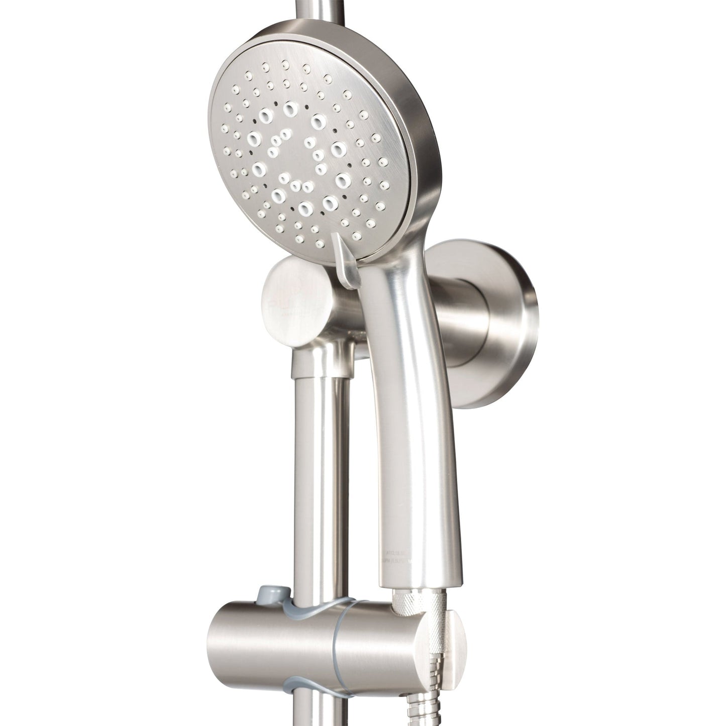 PULSE ShowerSpas Lanai 2.5 GPM Rain Shower System in Brushed Nickel Finish With 3-Power Spray Body Jet and 3-Function Hand Shower