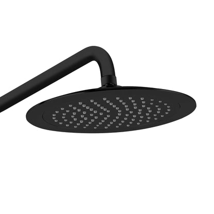 PULSE ShowerSpas Lanai 2.5 GPM Shower System in Matte Black Finish With 3-Power Spray Body Jet and 3-Function Hand Shower