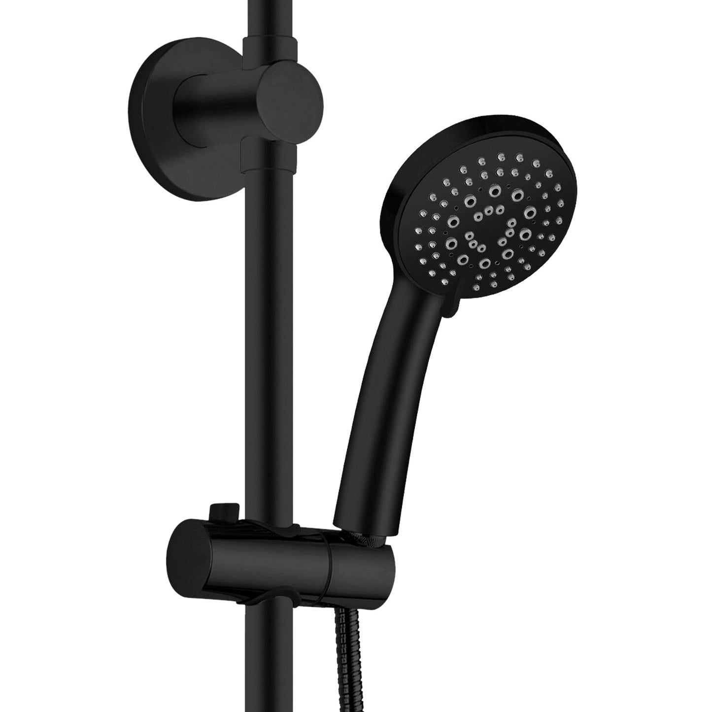 PULSE ShowerSpas Lanai 2.5 GPM Shower System in Matte Black Finish With 3-Power Spray Body Jet and 3-Function Hand Shower