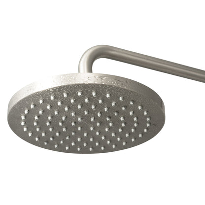 PULSE ShowerSpas Lanikai 1.8 GPM Rain Shower System in Brushed Nickel Finish With 3-Power Spray Body Jet and 5-Function Hand Shower