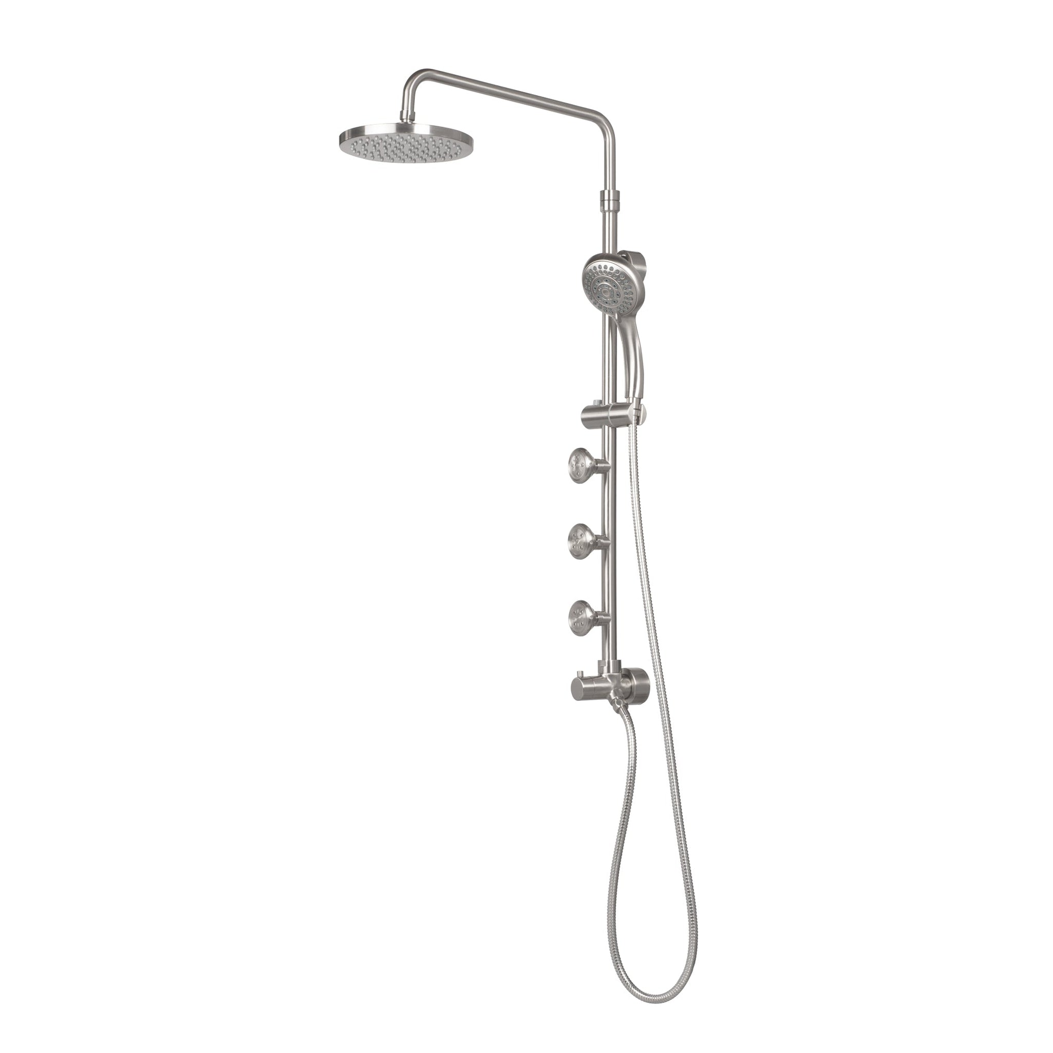 PULSE ShowerSpas Lanikai 1.8 GPM Rain Shower System in Brushed