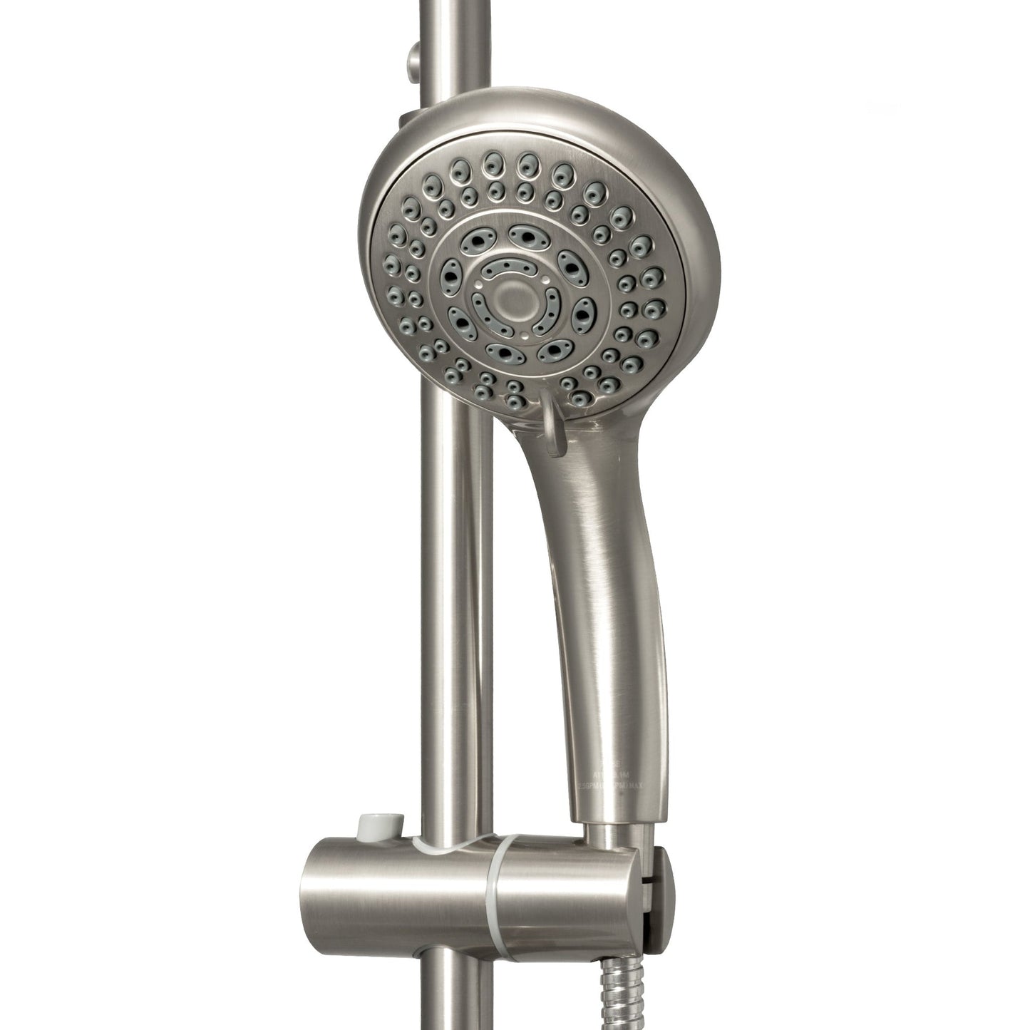 PULSE ShowerSpas Lanikai 2.5 GPM Rain Shower System in Brushed Nickel Finish With 3-Power Spray Body Jet and 5-Function Hand Shower