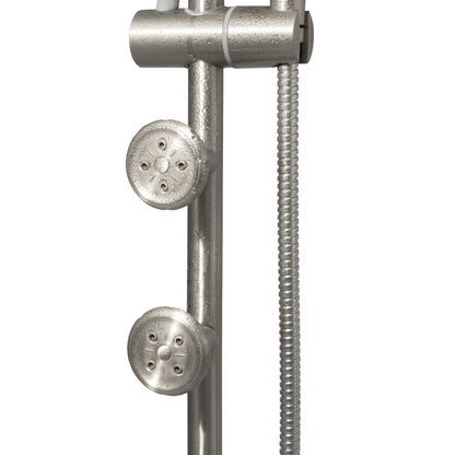 PULSE ShowerSpas Lanikai 2.5 GPM Rain Shower System in Brushed Nickel Finish With 3-Power Spray Body Jet and 5-Function Hand Shower