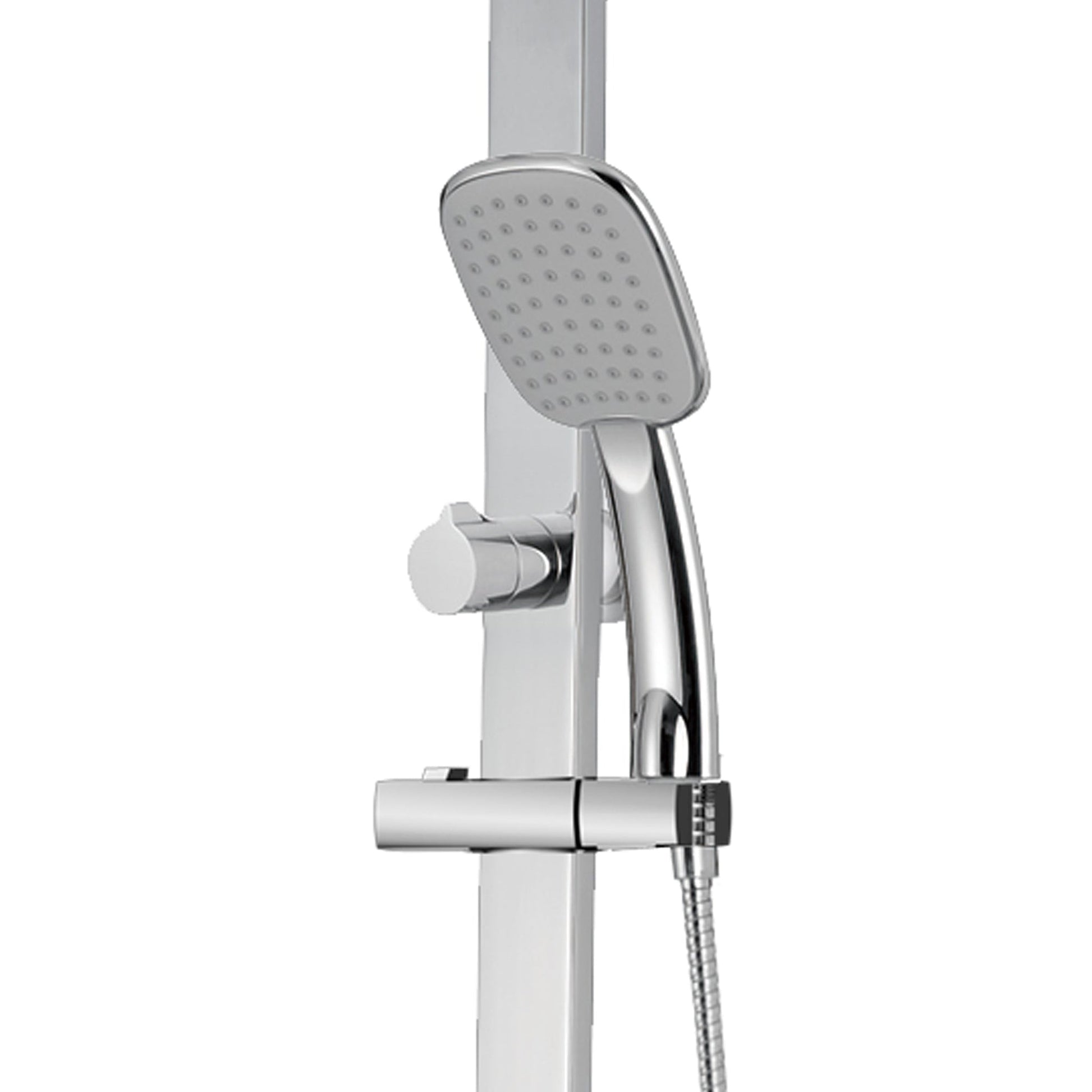 PULSE ShowerSpas Monte Carlo Rain Shower System 2.5 GPM in Chrome Finish With Multi Function Hand Shower