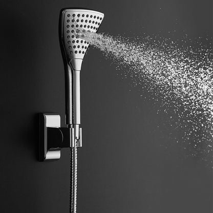 PULSE ShowerSpas PowerShot 3-Function Curved Shower Head 2.5 GPM in Chrome Finish Shower System With 3-Function Hand Shower