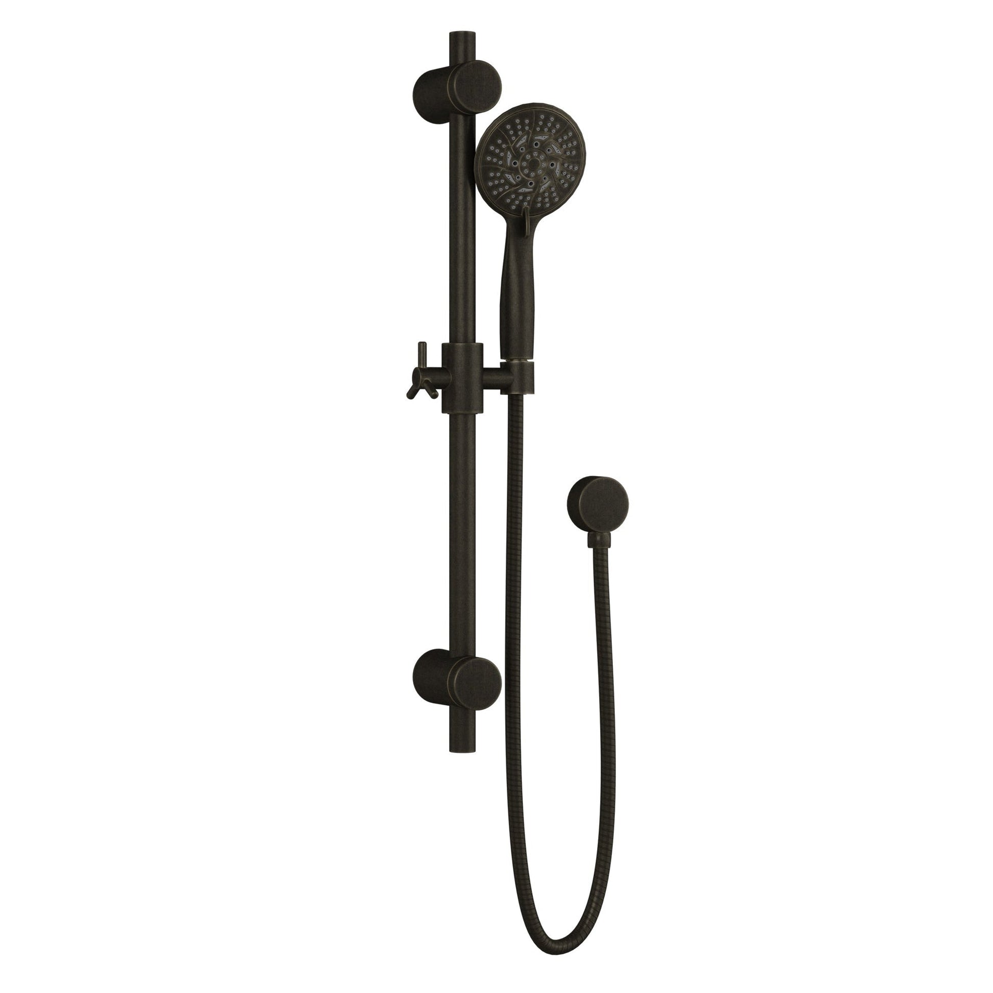 PULSE ShowerSpas Refuge Rain Shower Head 5-Function Hand Shower 1.8 GPM Shower System Combo in Oil Rubbed Bronze Finish