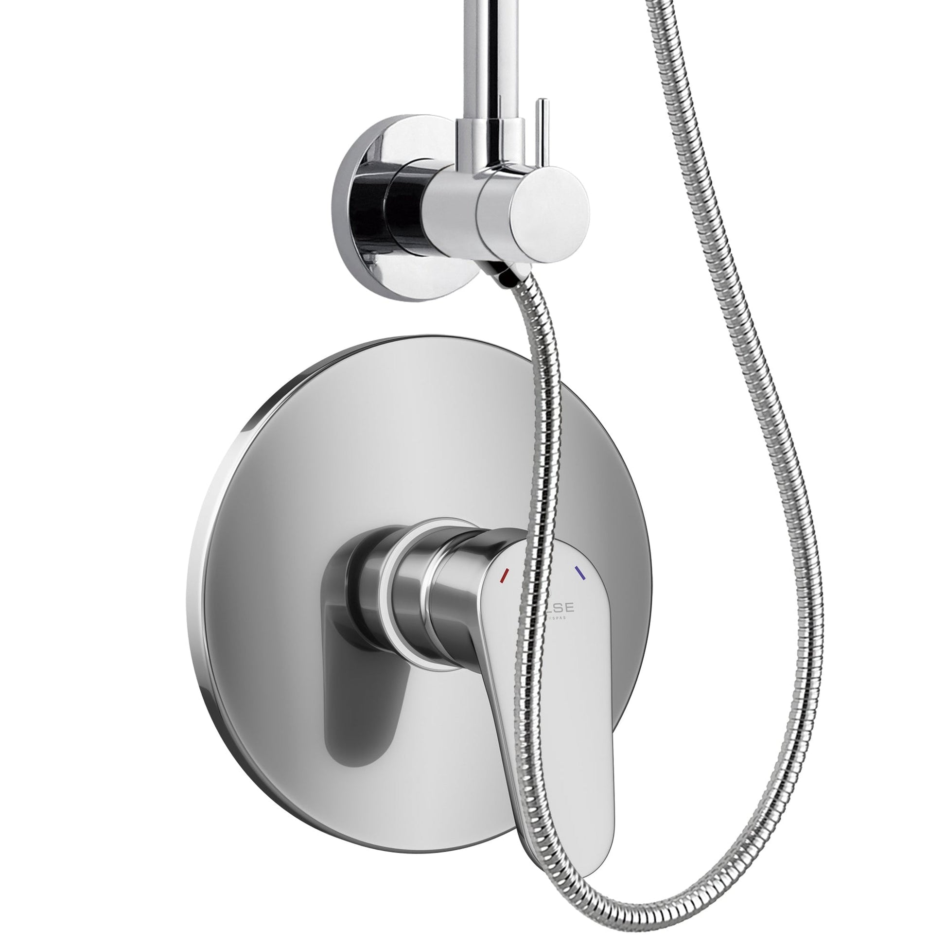 PULSE ShowerSpas SeaBreeze II 1.8 GPM Rain Shower System and Valve Combo in Chrome Finish With 3-Function Hand Shower