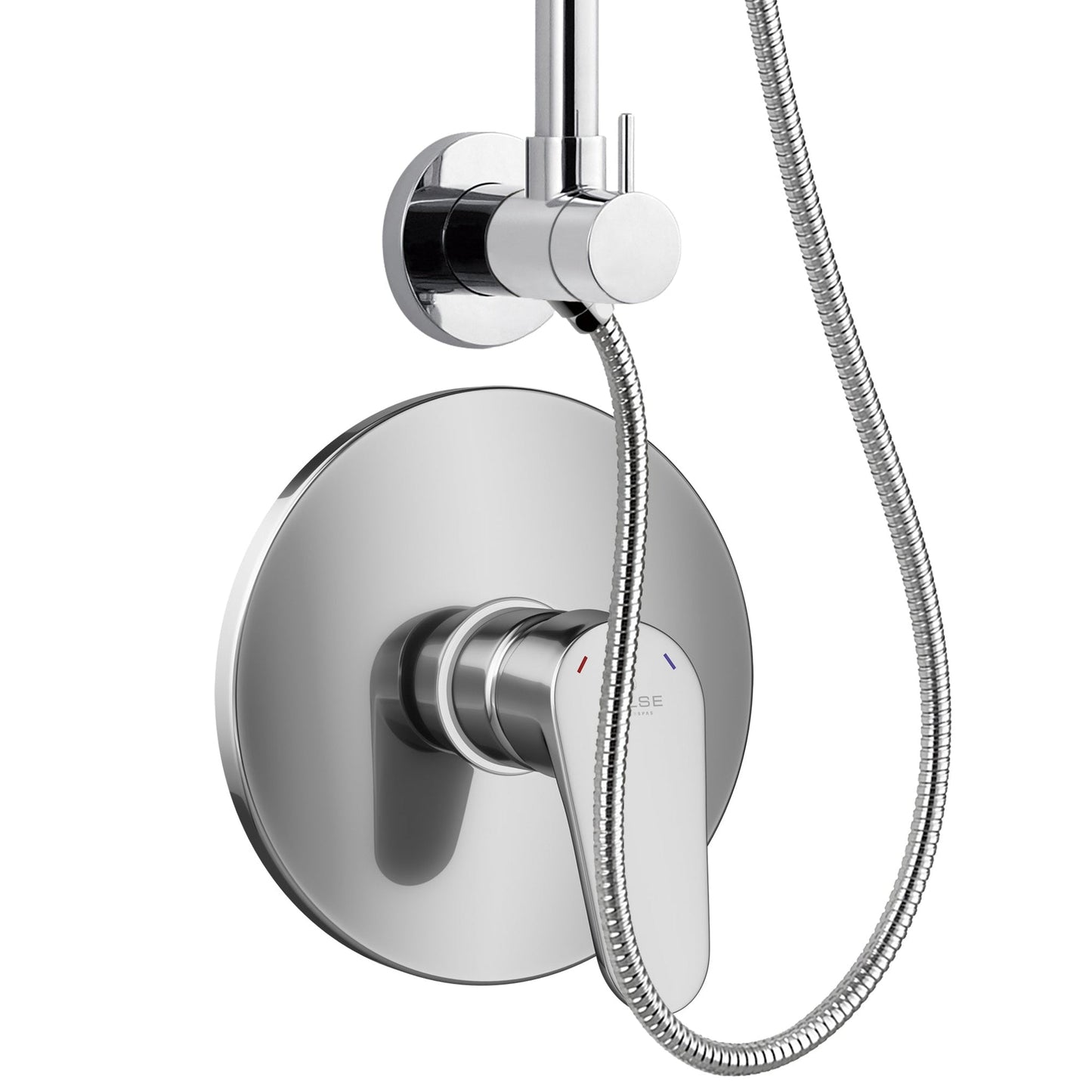 PULSE ShowerSpas SeaBreeze II 2.5 GPM Rain Shower System and Valve Combo in Chrome Finish With 3-Function Hand Shower