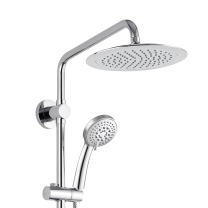 PULSE ShowerSpas SeaBreeze II 2.5 GPM Rain Shower System in Chrome Finish With 3-Function Hand Shower