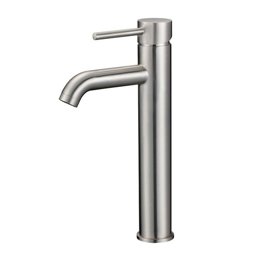 Pelican International Cascade Series PL-8114 Single Hole Vessel Faucet in Brushed Nickel Finish