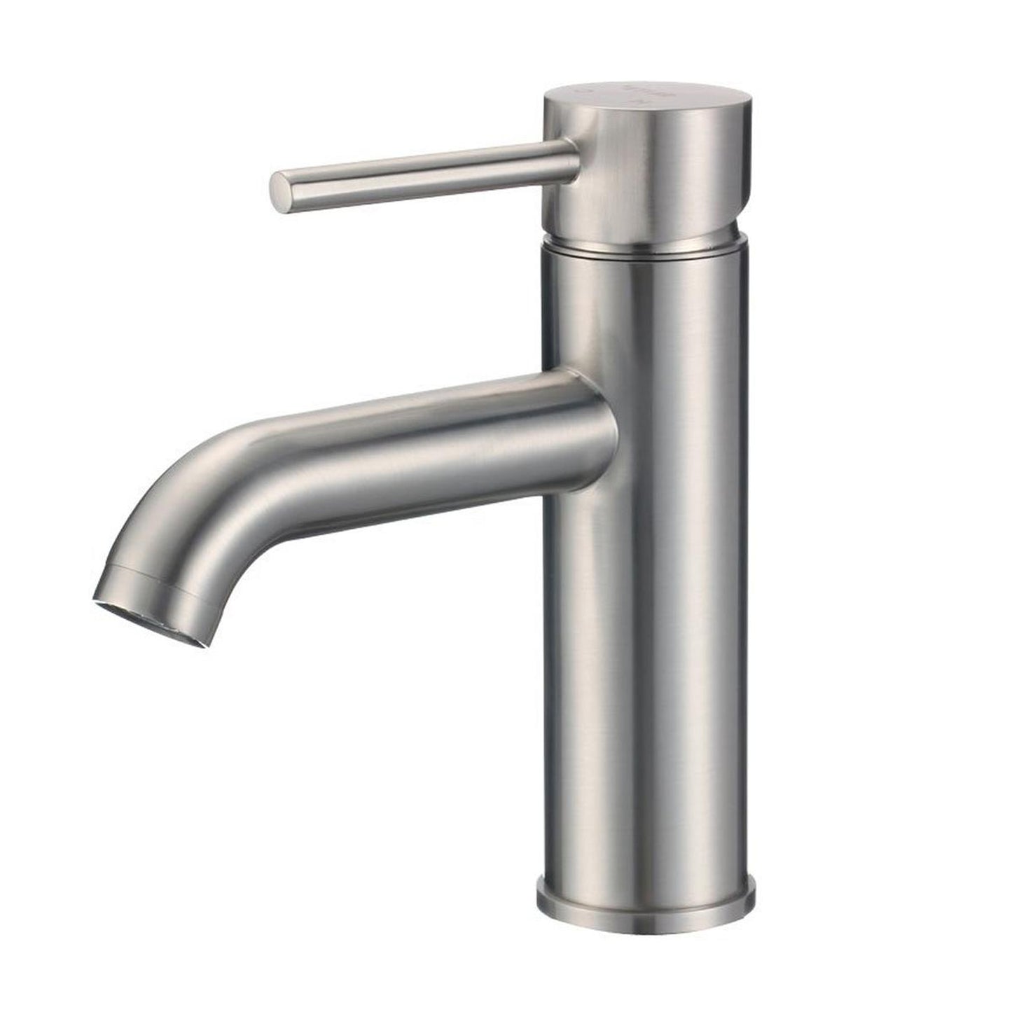 Pelican Int'l Cascade Series PL-8113 Single Hole Bathroom Faucet In Brushed Nickel Finish