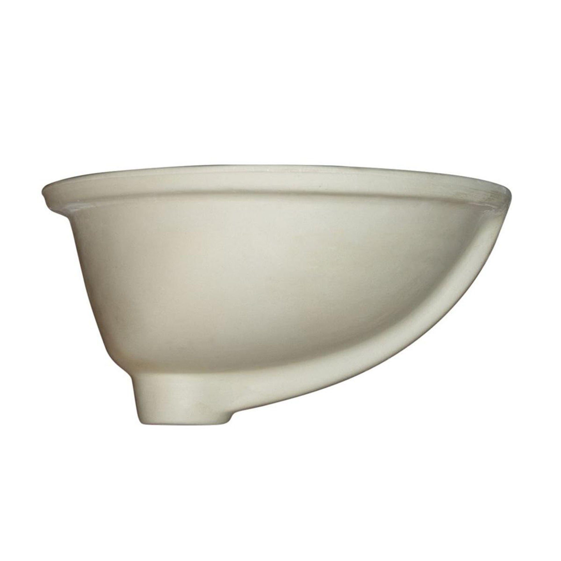 Pelican Int'l Pearl Series PL-3064 16 1/4" x 13" White Porcelain Undermount Bathroom Sink