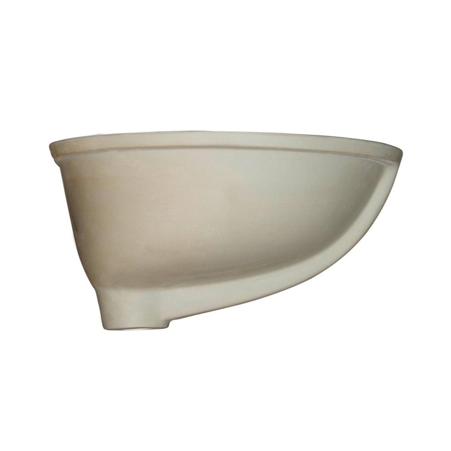 Pelican Int'l Pearl Series PL-3072 15 1/4" x 12" White Porcelain Undermount Bathroom Sink