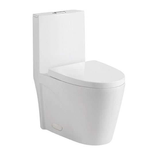 Pelican Int'l Vortex Series PL-12011 White Porcelain High Efficiency Toilet with Dual Flush