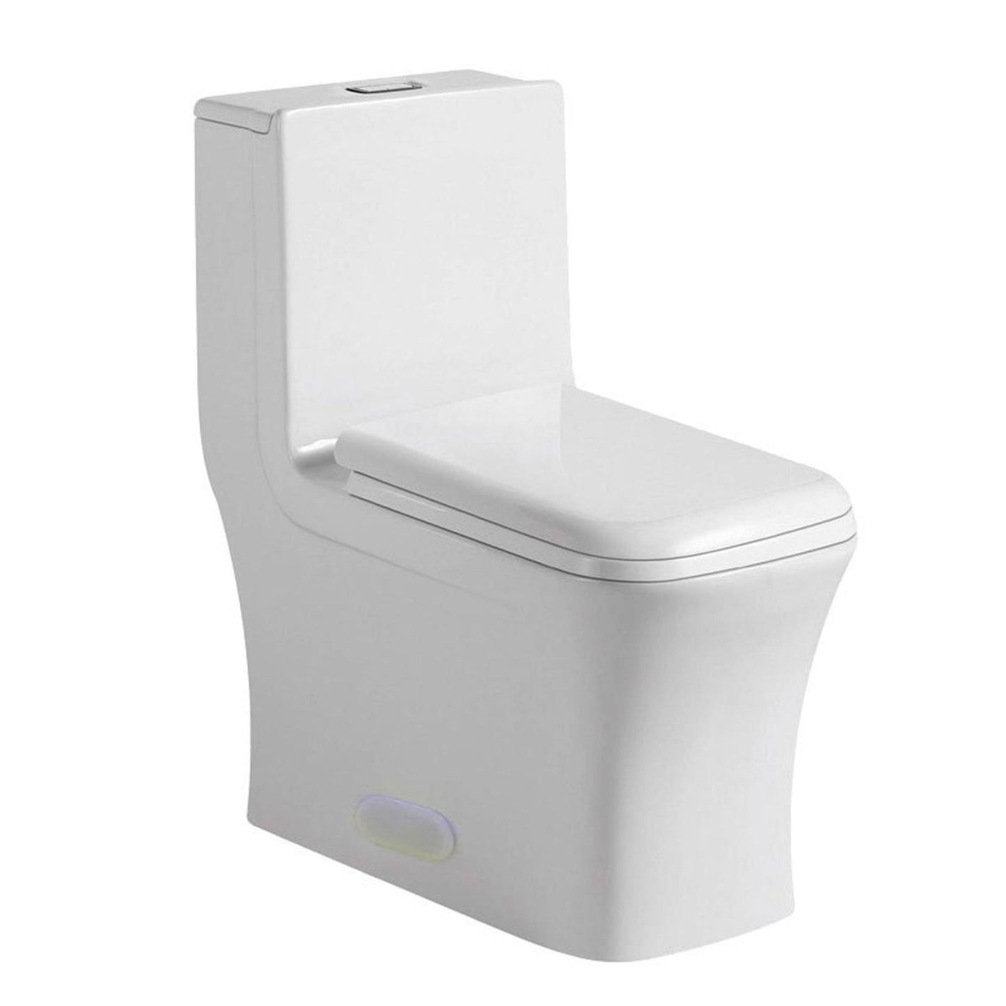 Pelican Int'l Vortex Series PL-12044 White Porcelain High Efficiency Toilet with Dual Flush