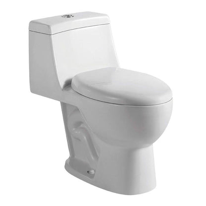 Pelican Int'l Vortex Series PL-12210 White Porcelain High Efficiency Toilet with Dual Flush