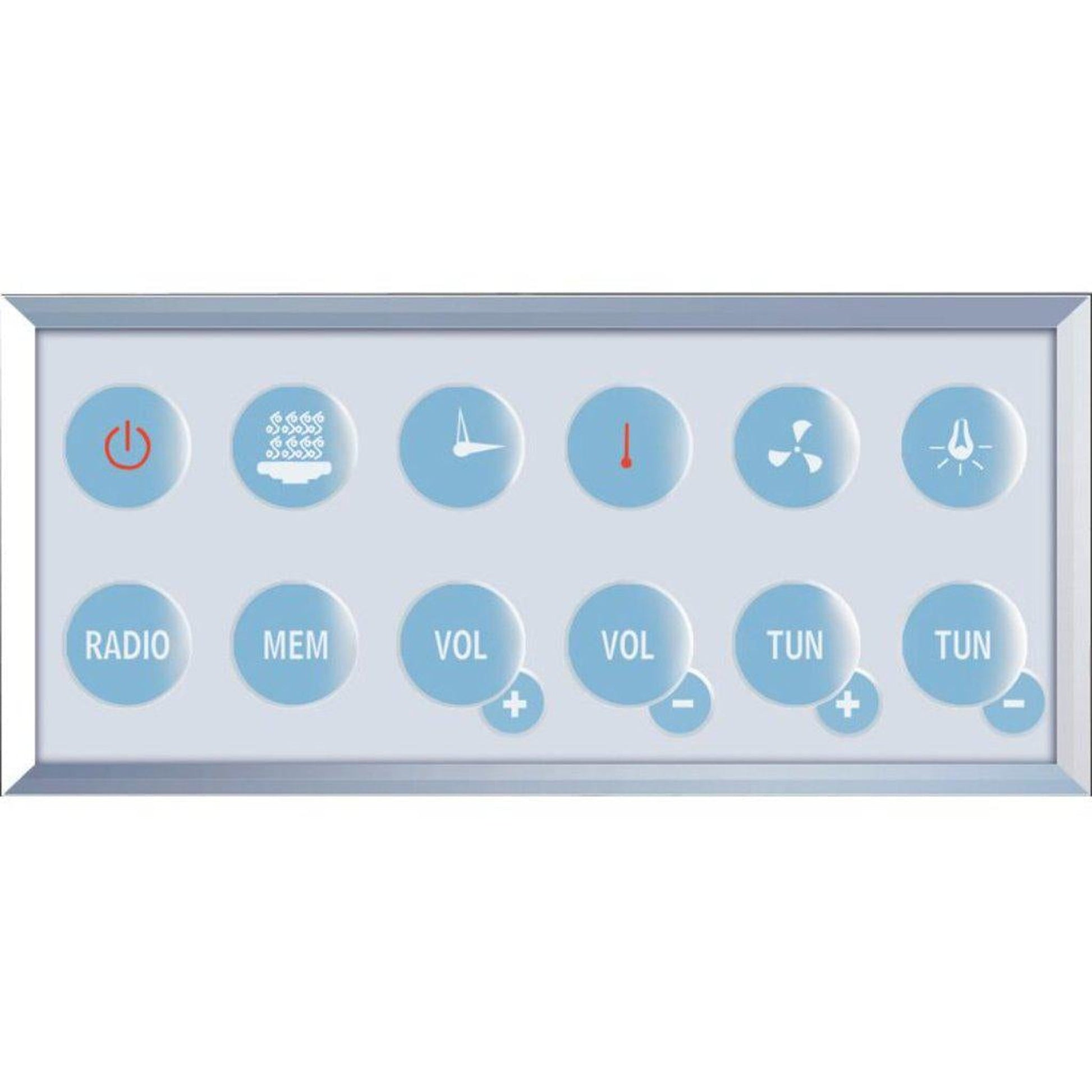 Platinum 35" x 35" x 87" One-Person Framed Round Walk-In Steam Shower With Dual Sliding Doors 10 Massage Jets & LED Chromatherapy Lighting