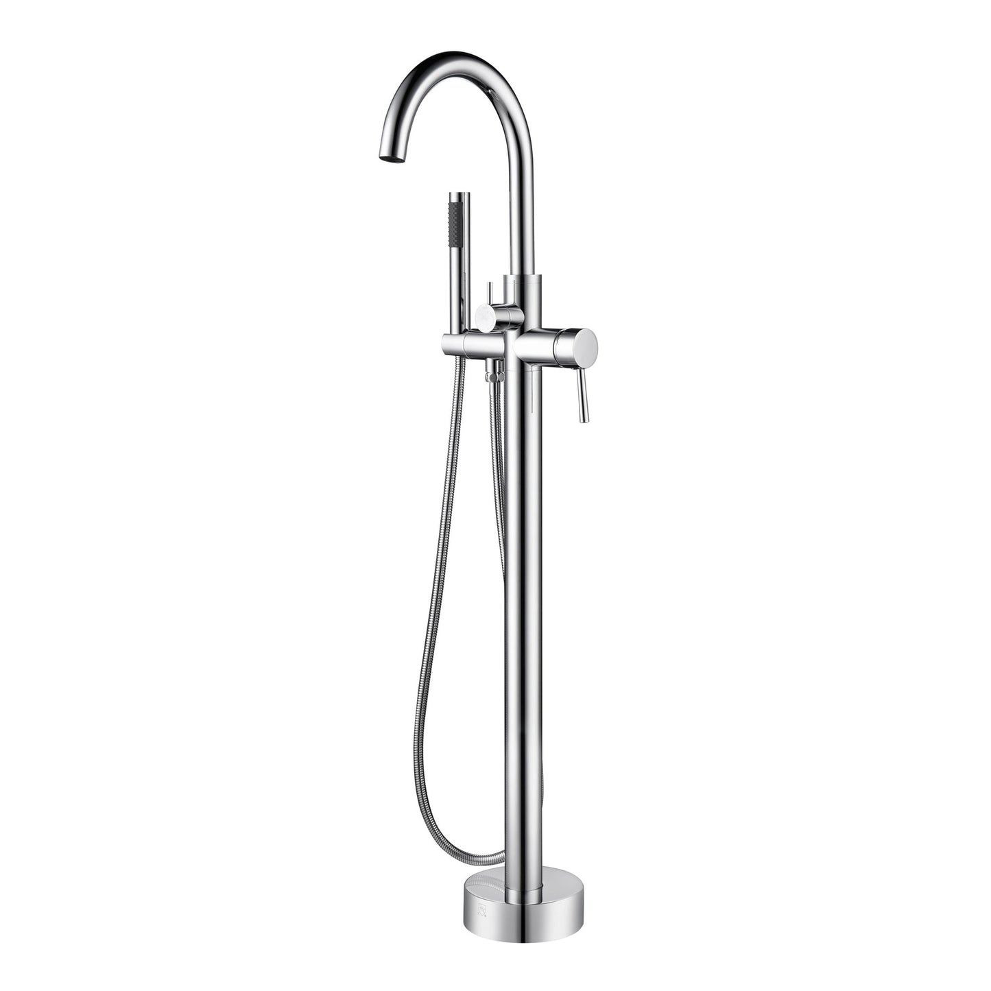 PULSE ShowerSpas High Flow Freestanding Tub Filler With Diverter in Chrome Finish