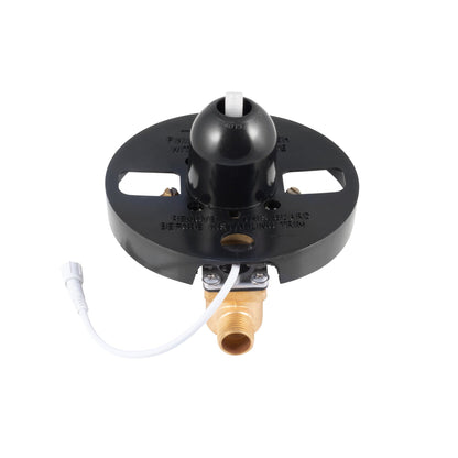 PULSE ShowerSpas Round LED Tru-Temp Pressure Balance 1/2" Rough-In Valve with Chrome Trim Kit