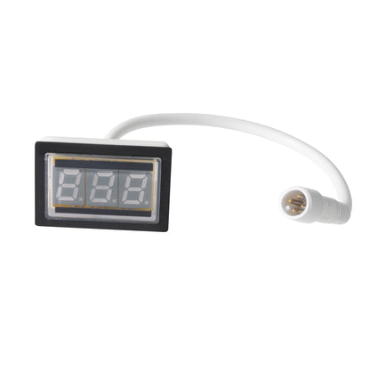 PULSE ShowerSpas Square LED Tru-Temp Pressure Balance 1/2" Rough-In Valve With Chrome Trim Kit