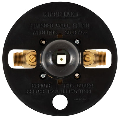 PULSE ShowerSpas Tru-Temp Pressure Balance 1/2" Rough-In Valve With Brushed Gold Round Shape Trim Kit