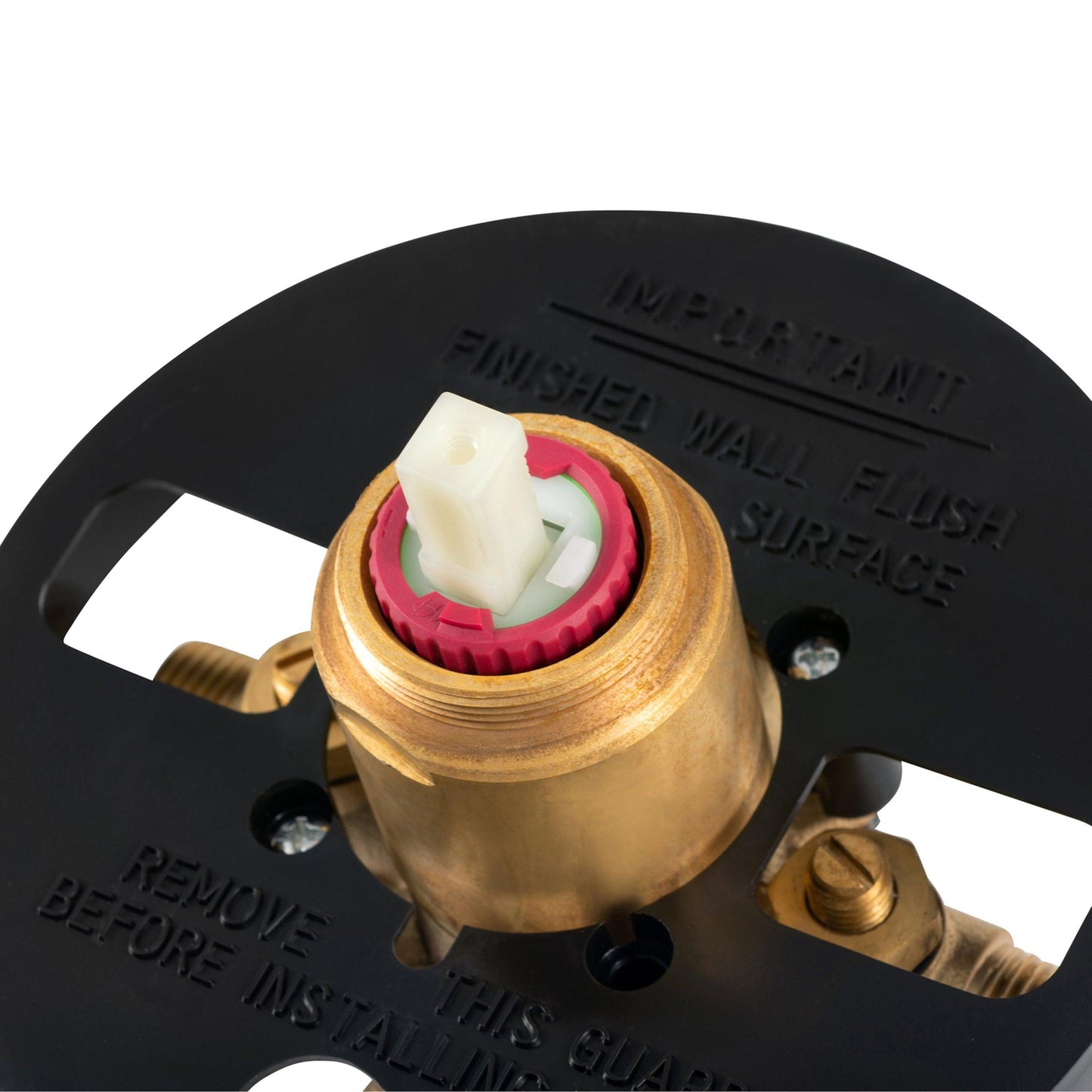 PULSE ShowerSpas Tru-Temp Pressure Balance 1/2" Rough-In Valve With Brushed Gold Round Shape Trim Kit