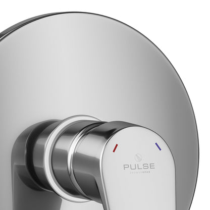 PULSE ShowerSpas Tru-Temp Pressure Balance 1/2" Rough-In Valve With Chrome Round Shape Trim Kit