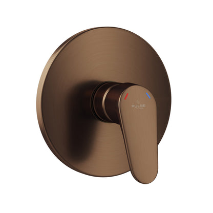 PULSE ShowerSpas Tru-Temp Pressure Balance 1/2" Rough-In Valve With Oil Rubbed Bronze Round Shape Trim Kit