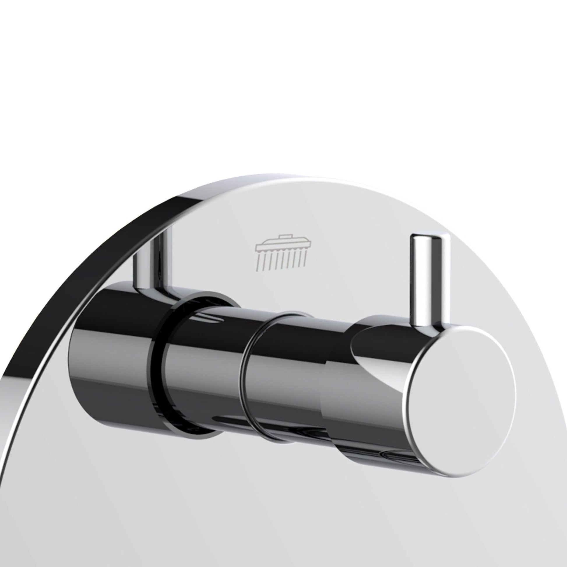 PULSE ShowerSpas Two Way Tru-Temp Pressure Balance 1/2" Rough-In Valve Chrome Finish Trim Kit