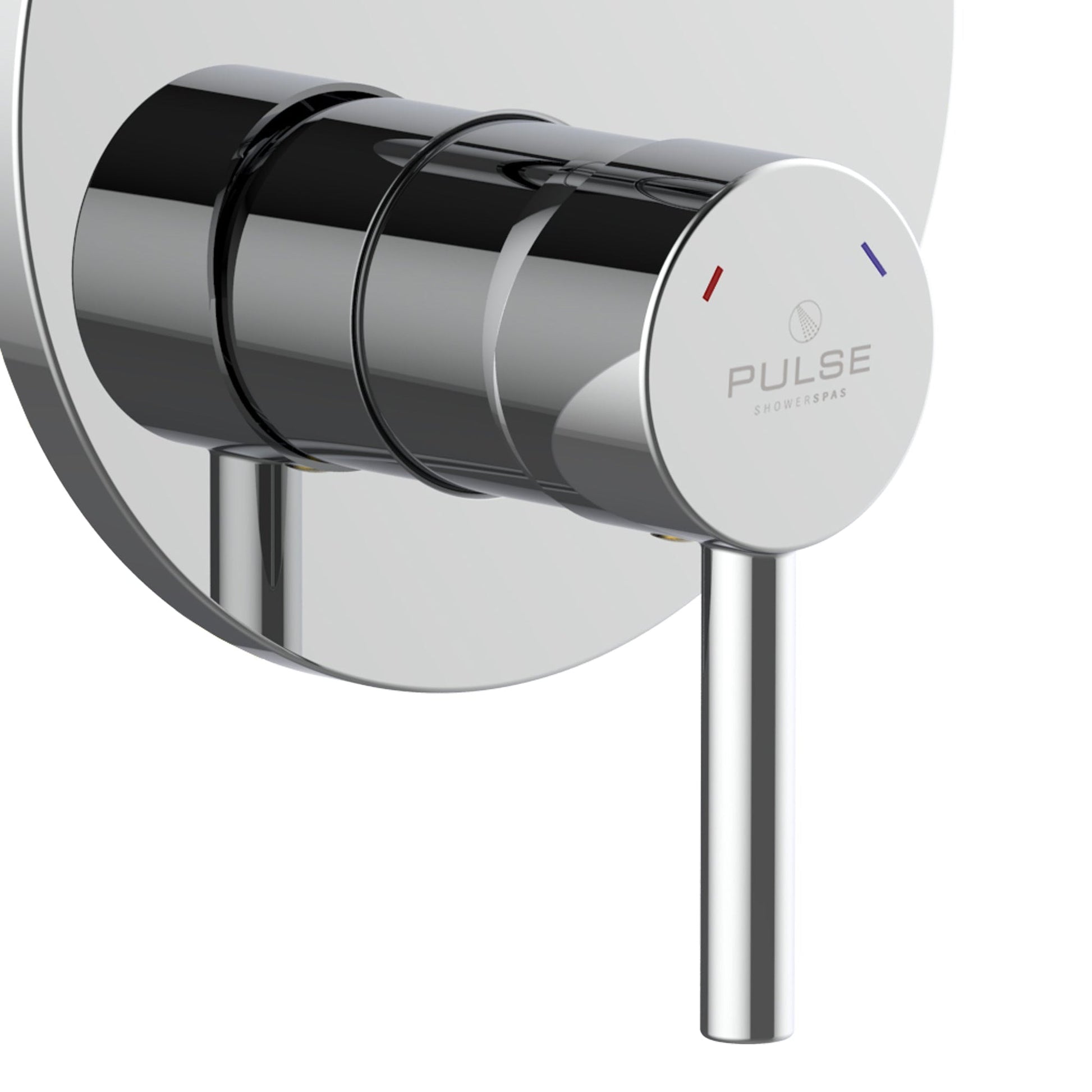 PULSE ShowerSpas Two Way Tru-Temp Pressure Balance 1/2" Rough-In Valve Chrome Finish Trim Kit