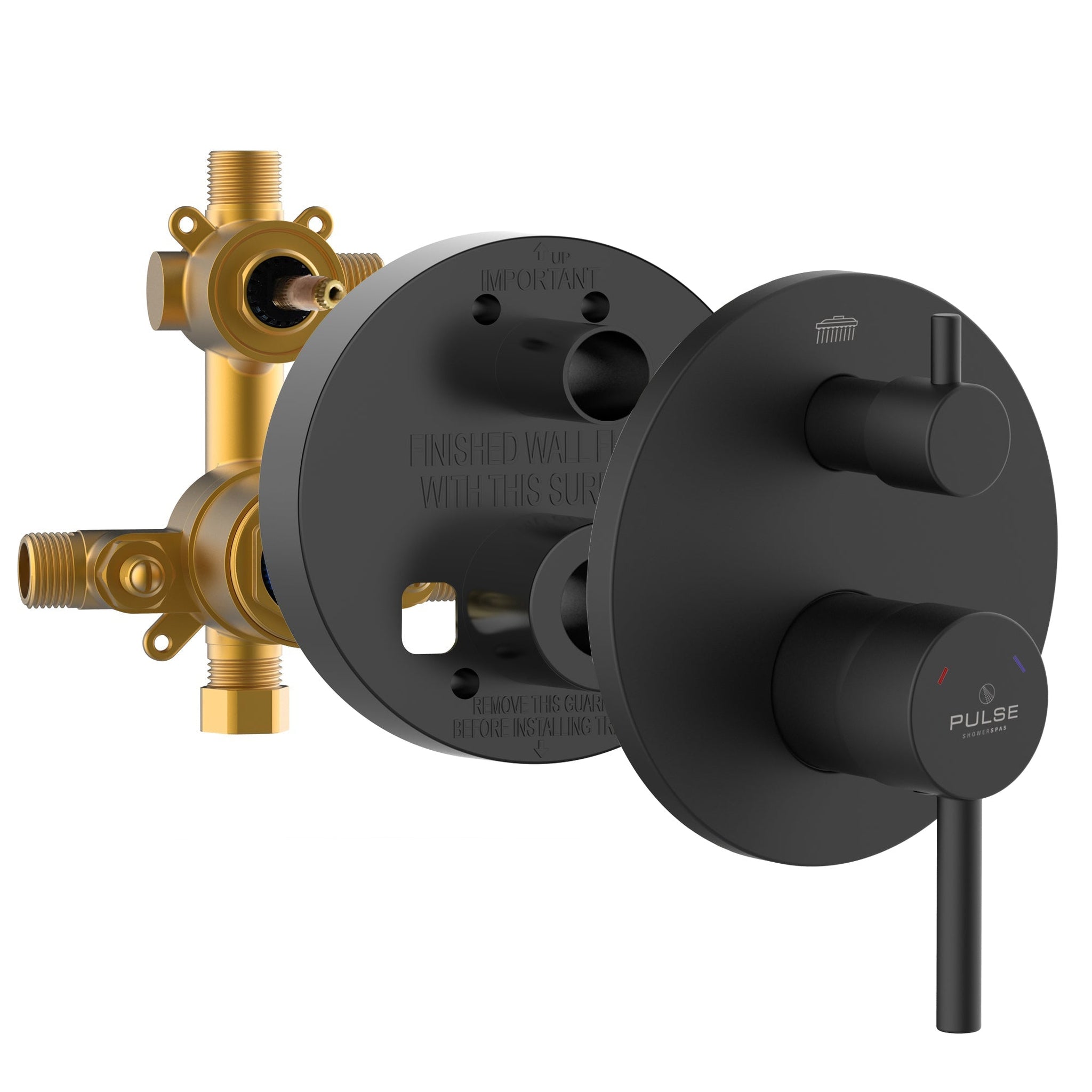 PULSE ShowerSpas Two Way Tru-Temp Pressure Balance 1/2