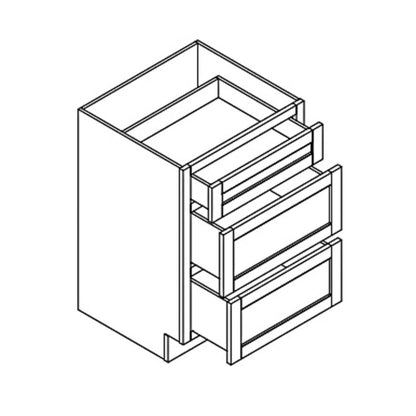 Ratel 12" 3-Drawer Sterling Vanity