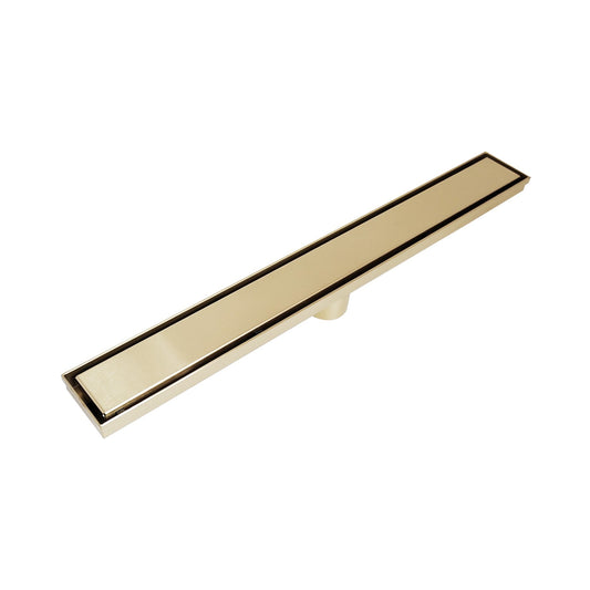 Ratel 12" Brushed Gold Tile-Insert Linear Drain System