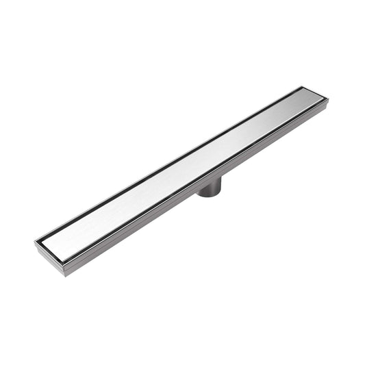 Ratel 12" Brushed Nickel Tile-Insert Linear Drain System