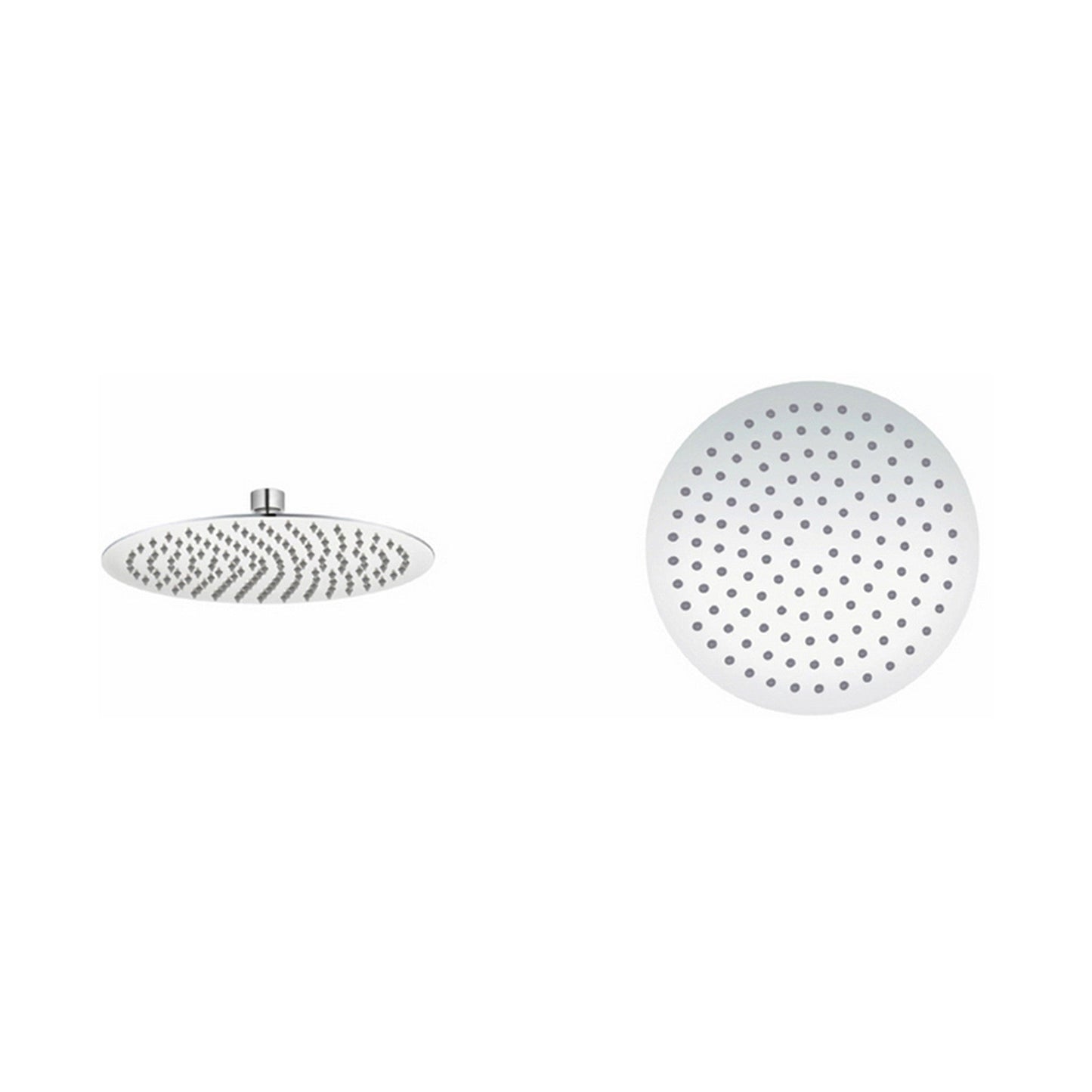 Ratel 12" Round Brushed Nickel Stainless Steel Rain Shower Head