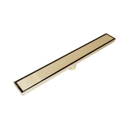 Ratel 16" Brushed Gold Tile-Insert Linear Drain System