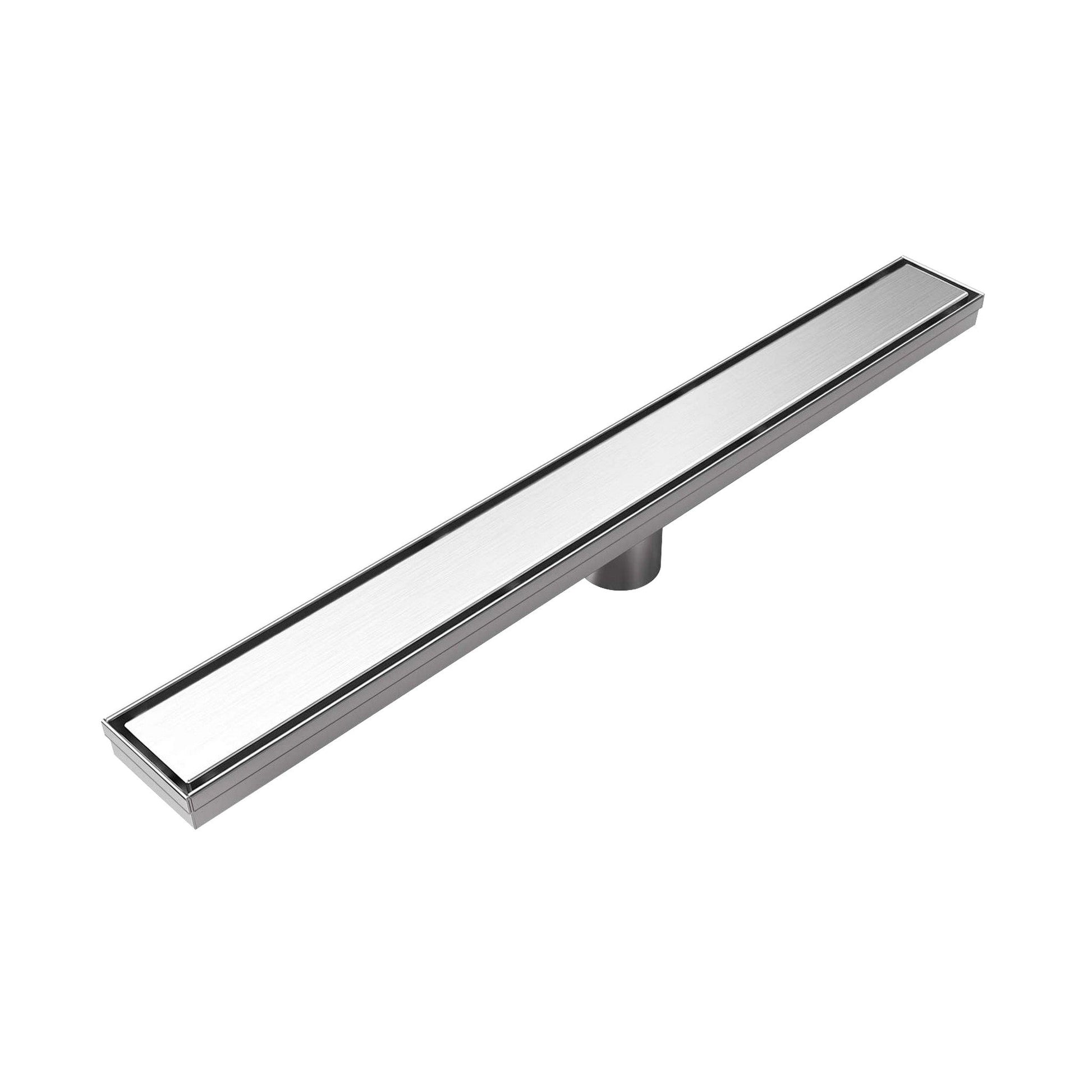 Ratel 16" Chrome Tile-Insert Linear Drain System